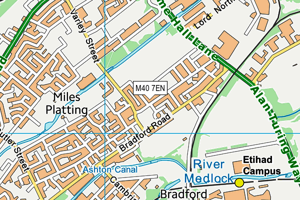 M40 7EN map - OS VectorMap District (Ordnance Survey)