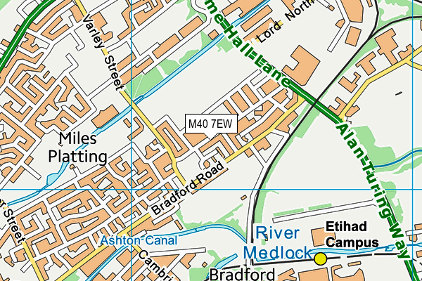 M40 7EW map - OS VectorMap District (Ordnance Survey)