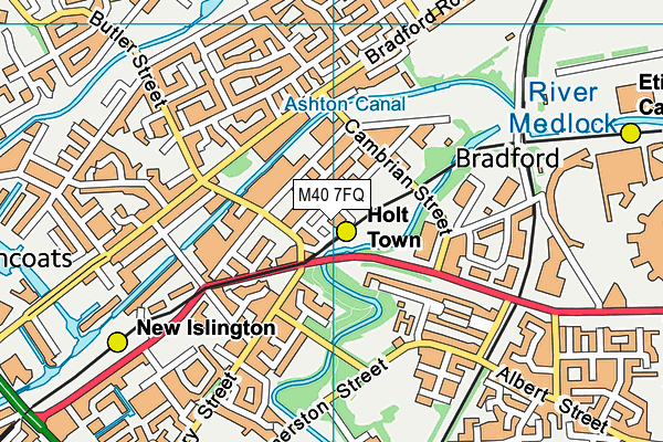 M40 7FQ map - OS VectorMap District (Ordnance Survey)