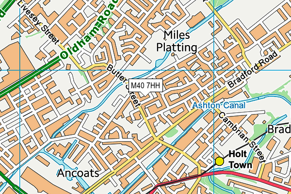 M40 7HH map - OS VectorMap District (Ordnance Survey)