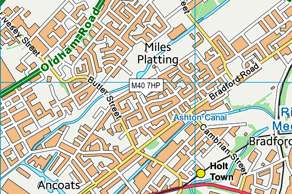 M40 7HP map - OS VectorMap District (Ordnance Survey)