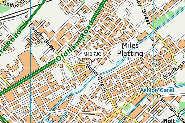 M40 7JQ map - OS VectorMap District (Ordnance Survey)
