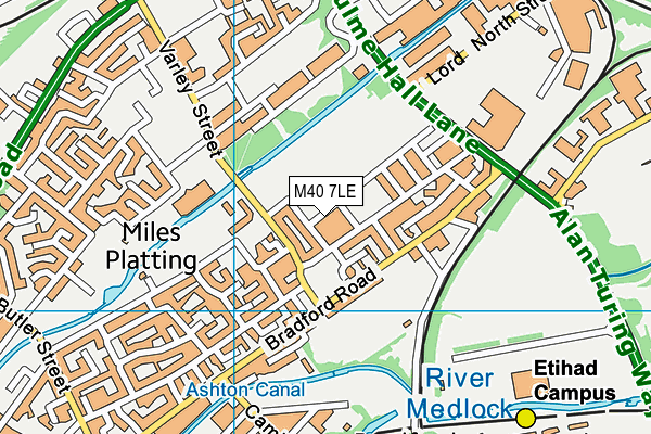 M40 7LE map - OS VectorMap District (Ordnance Survey)