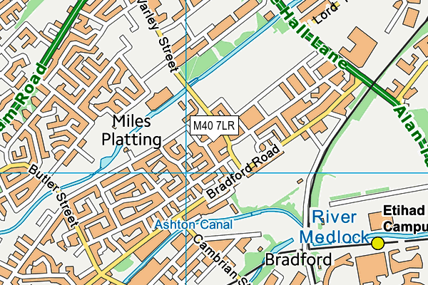 M40 7LR map - OS VectorMap District (Ordnance Survey)