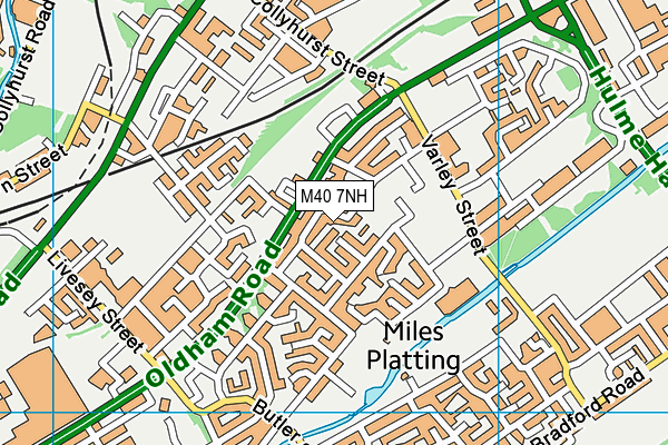 M40 7NH map - OS VectorMap District (Ordnance Survey)