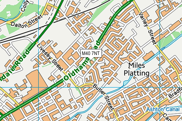 M40 7NT map - OS VectorMap District (Ordnance Survey)