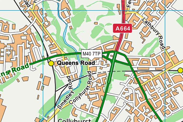 M40 7TP map - OS VectorMap District (Ordnance Survey)