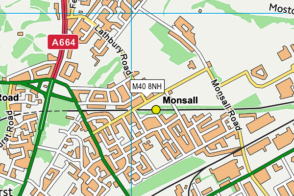 M40 8NH map - OS VectorMap District (Ordnance Survey)