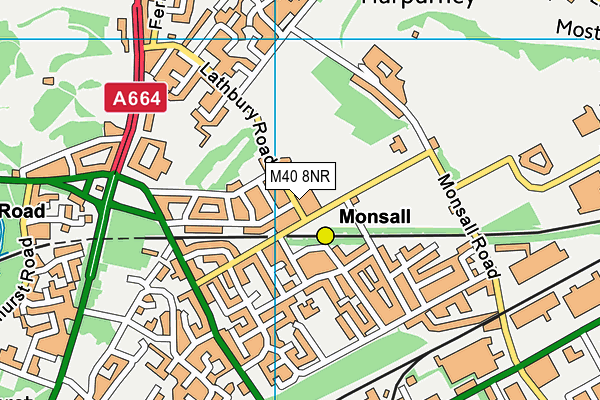 M40 8NR map - OS VectorMap District (Ordnance Survey)