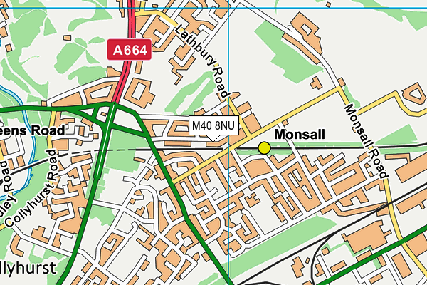 M40 8NU map - OS VectorMap District (Ordnance Survey)