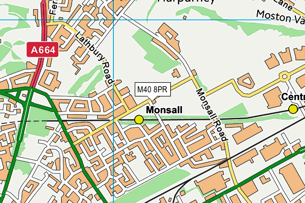 M40 8PR map - OS VectorMap District (Ordnance Survey)