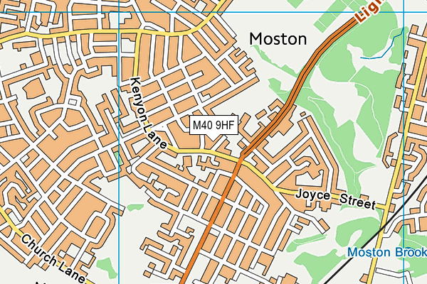 St Dunstan's RC Primary School map (M40 9HF) - OS VectorMap District (Ordnance Survey)