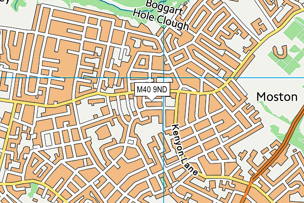 M40 9ND map - OS VectorMap District (Ordnance Survey)