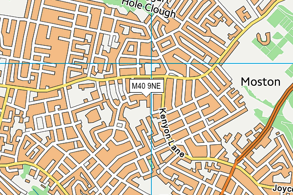 M40 9NE map - OS VectorMap District (Ordnance Survey)
