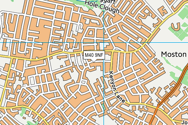 M40 9NF map - OS VectorMap District (Ordnance Survey)