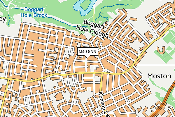 M40 9NN map - OS VectorMap District (Ordnance Survey)