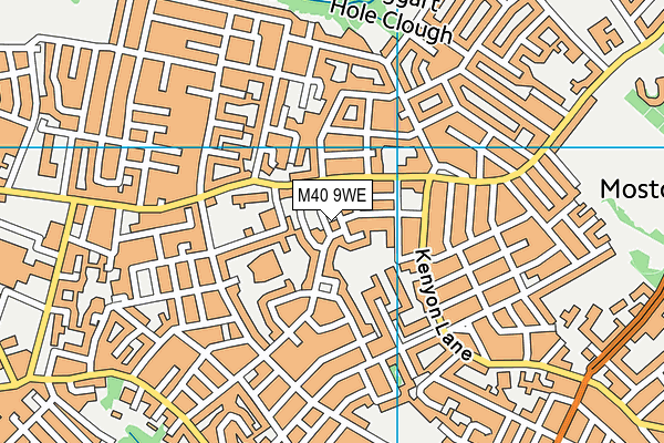 M40 9WE map - OS VectorMap District (Ordnance Survey)