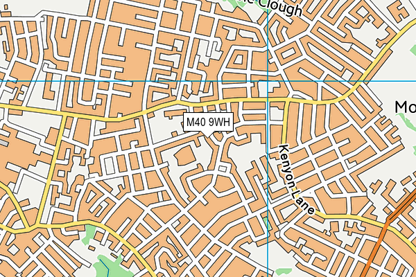 M40 9WH map - OS VectorMap District (Ordnance Survey)