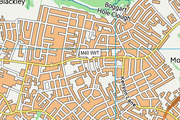 M40 9WT map - OS VectorMap District (Ordnance Survey)