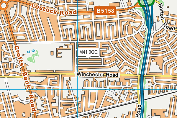 M41 0QQ map - OS VectorMap District (Ordnance Survey)