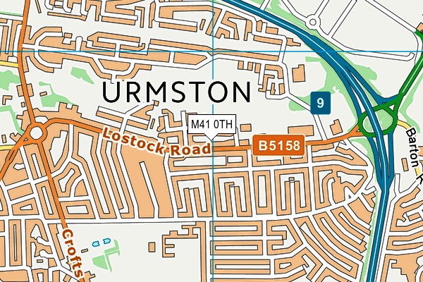 M41 0TH map - OS VectorMap District (Ordnance Survey)