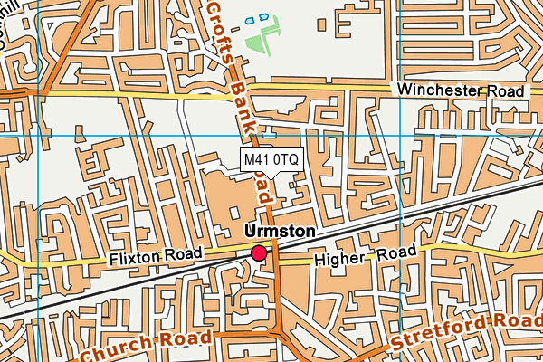 M41 0TQ map - OS VectorMap District (Ordnance Survey)