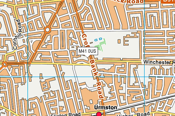 M41 0US map - OS VectorMap District (Ordnance Survey)