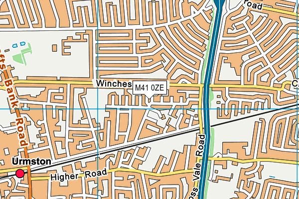 M41 0ZE map - OS VectorMap District (Ordnance Survey)