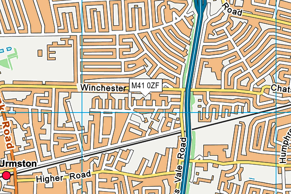 M41 0ZF map - OS VectorMap District (Ordnance Survey)