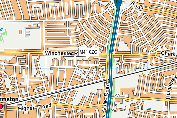 M41 0ZG map - OS VectorMap District (Ordnance Survey)