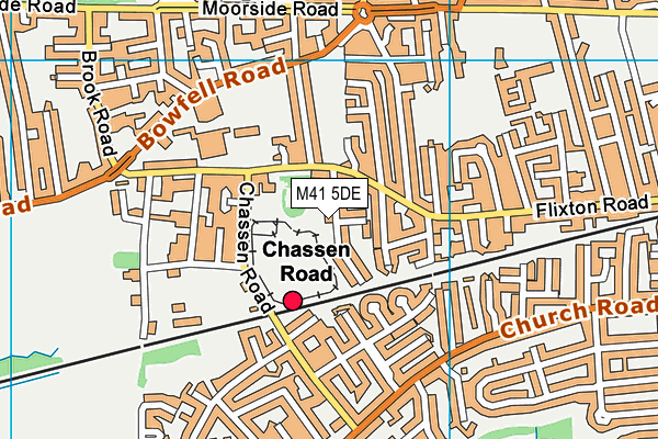 Abbotsfield Park map (M41 5DE) - OS VectorMap District (Ordnance Survey)