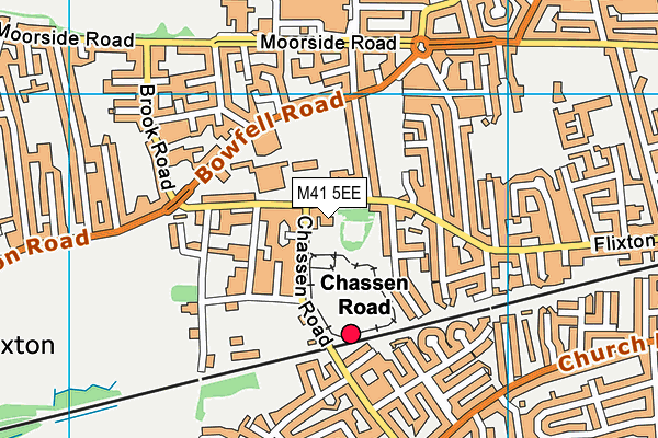 M41 5EE map - OS VectorMap District (Ordnance Survey)
