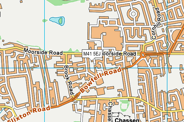 M41 5EJ map - OS VectorMap District (Ordnance Survey)