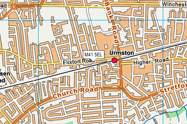 M41 5EL map - OS VectorMap District (Ordnance Survey)