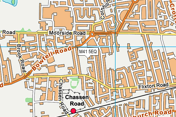 M41 5EQ map - OS VectorMap District (Ordnance Survey)