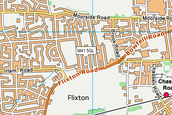 M41 5GL map - OS VectorMap District (Ordnance Survey)