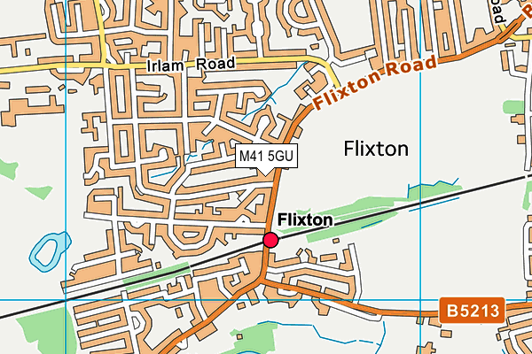 M41 5GU map - OS VectorMap District (Ordnance Survey)