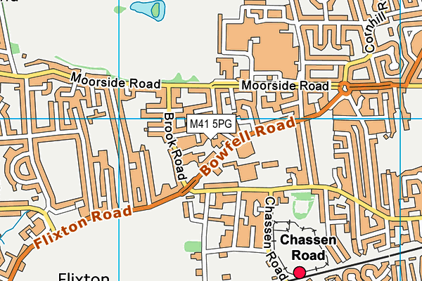 M41 5PG map - OS VectorMap District (Ordnance Survey)