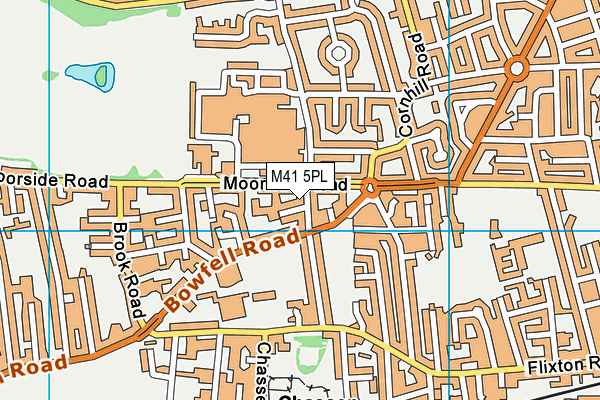 M41 5PL map - OS VectorMap District (Ordnance Survey)