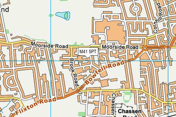 M41 5PT map - OS VectorMap District (Ordnance Survey)