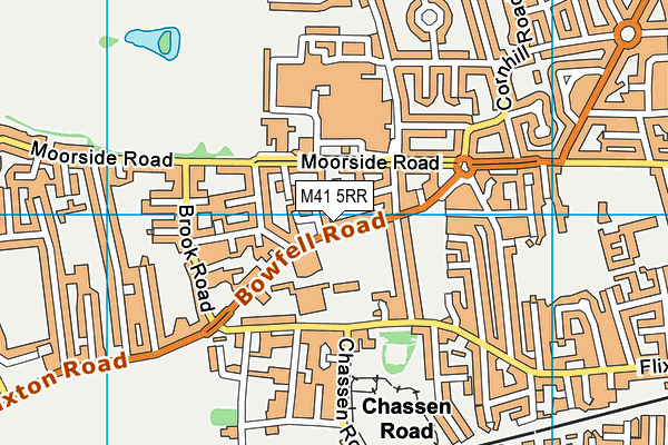 Move Urmston map (M41 5RR) - OS VectorMap District (Ordnance Survey)
