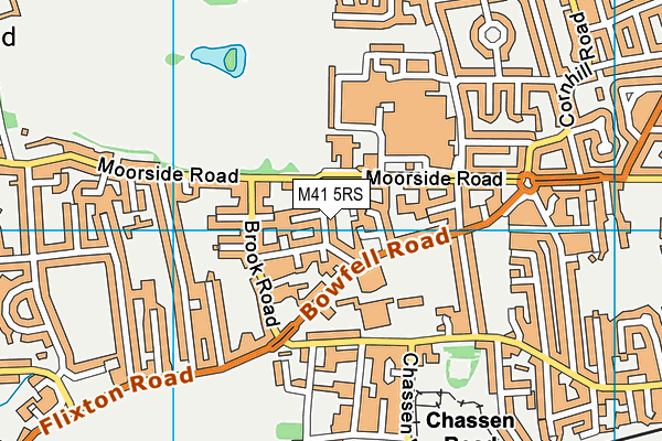 M41 5RS map - OS VectorMap District (Ordnance Survey)