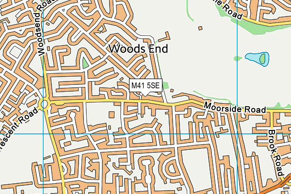 M41 5SE map - OS VectorMap District (Ordnance Survey)