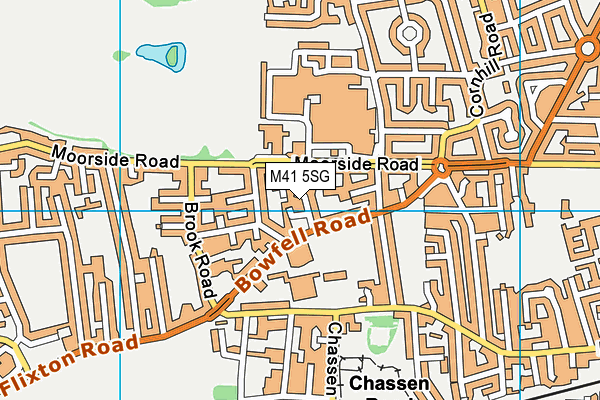 M41 5SG map - OS VectorMap District (Ordnance Survey)