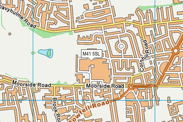 M41 5SL map - OS VectorMap District (Ordnance Survey)