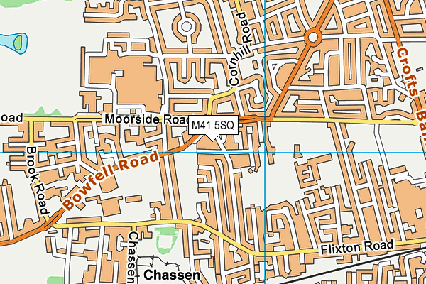 M41 5SQ map - OS VectorMap District (Ordnance Survey)