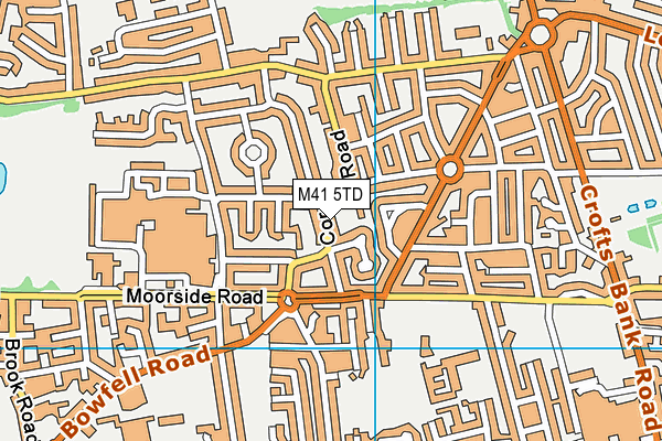 M41 5TD map - OS VectorMap District (Ordnance Survey)