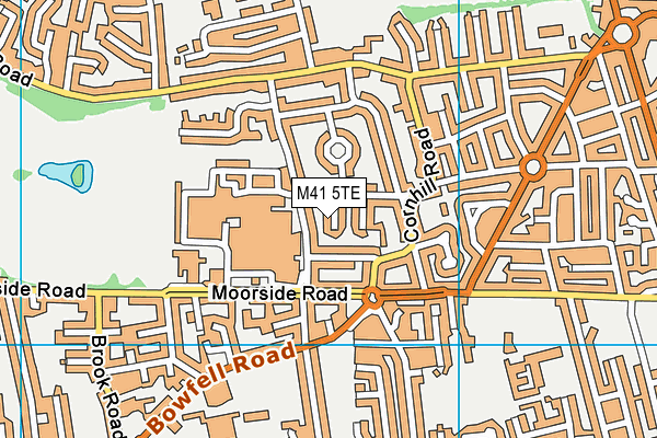 M41 5TE map - OS VectorMap District (Ordnance Survey)