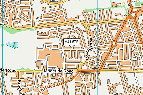 M41 5TF map - OS VectorMap District (Ordnance Survey)