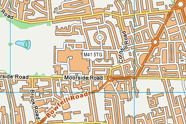 M41 5TG map - OS VectorMap District (Ordnance Survey)